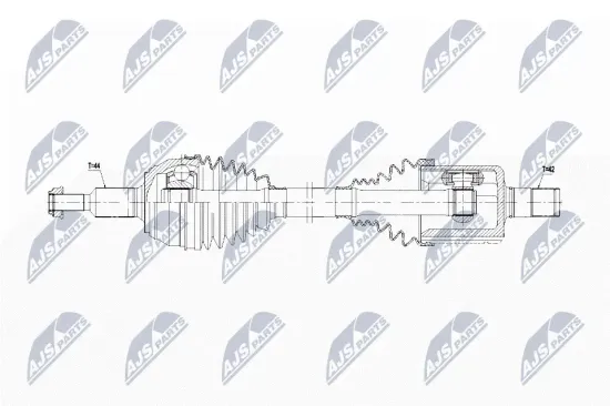 Antriebswelle Vorderachse links NTY NPW-WW-196 Bild Antriebswelle Vorderachse links NTY NPW-WW-196