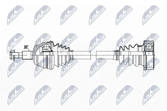 Antriebswelle Vorderachse links NTY NPW-WW-214 Bild Antriebswelle Vorderachse links NTY NPW-WW-214
