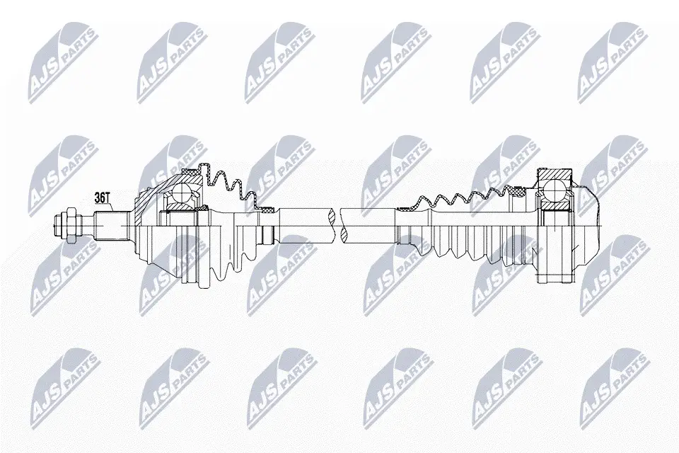 Antriebswelle Vorderachse links NTY NPW-WW-215