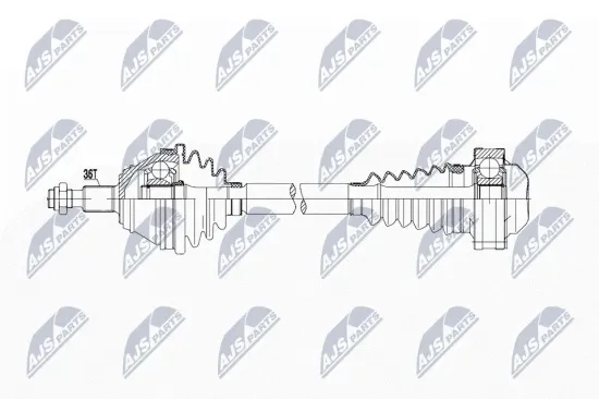 Antriebswelle Vorderachse links NTY NPW-WW-215 Bild Antriebswelle Vorderachse links NTY NPW-WW-215