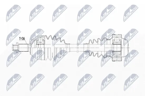 Antriebswelle Vorderachse links NTY NPW-WW-229 Bild Antriebswelle Vorderachse links NTY NPW-WW-229