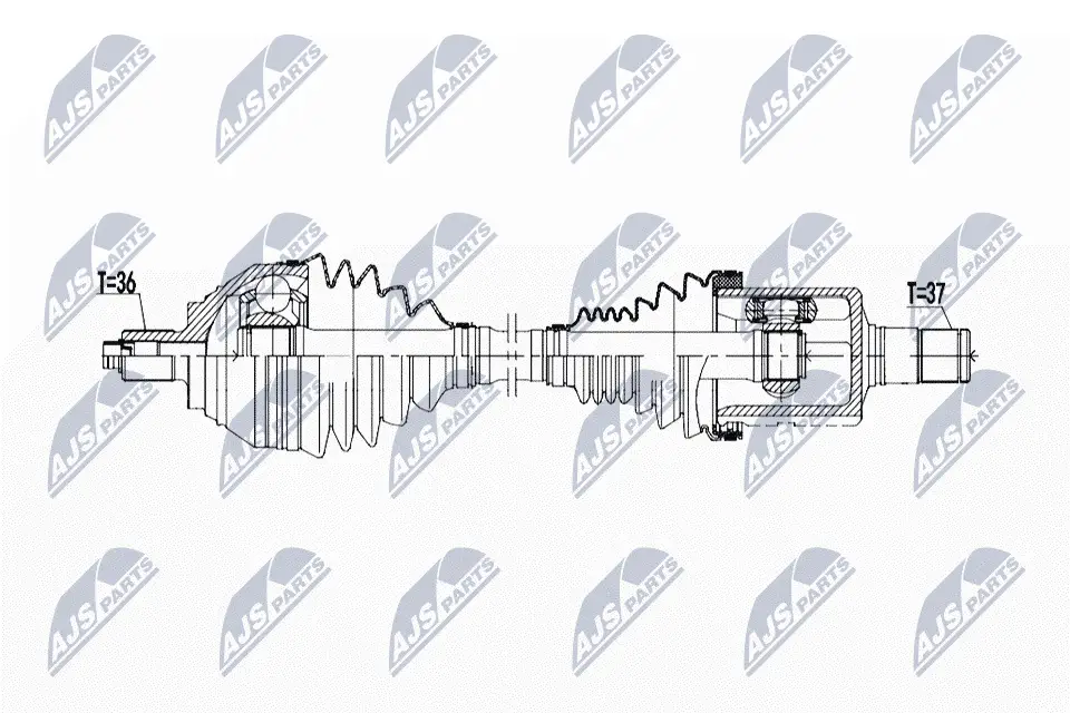Antriebswelle Vorderachse links NTY NPW-WW-236