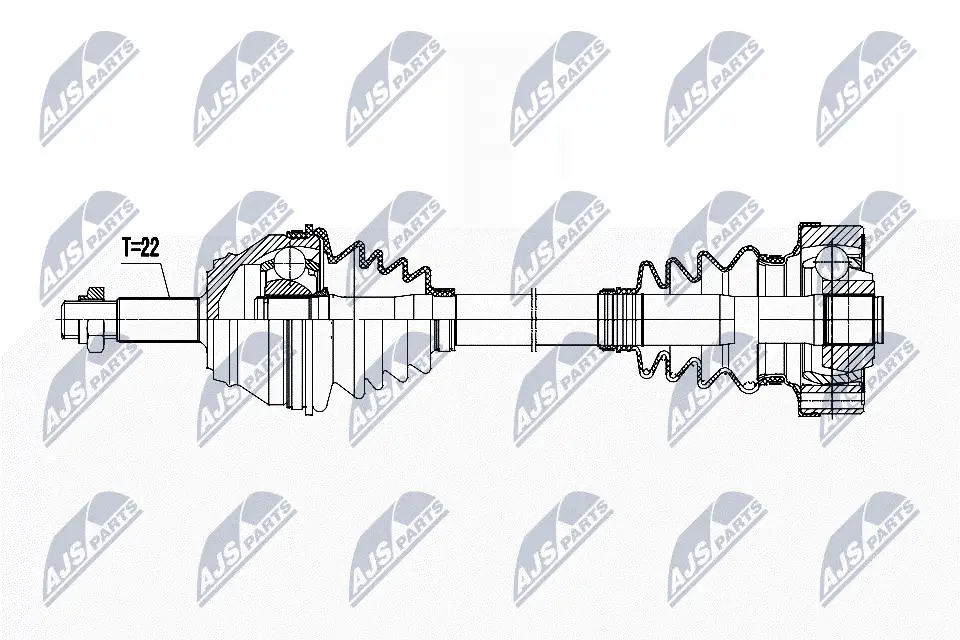Antriebswelle Vorderachse links NTY NPW-WW-264