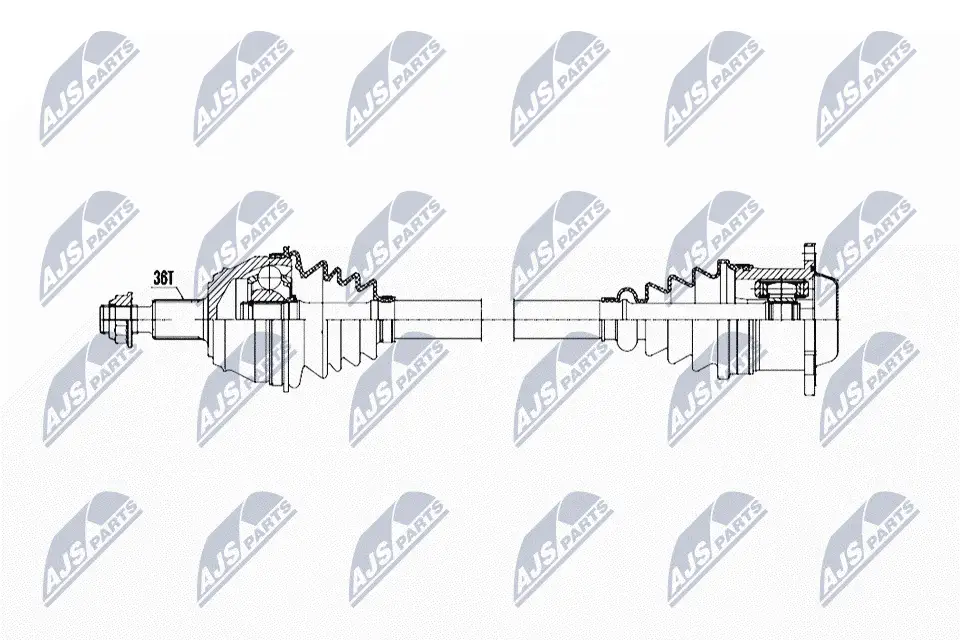 Antriebswelle Vorderachse links NTY NPW-WW-275