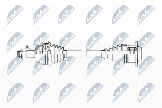 Antriebswelle Vorderachse links NTY NPW-WW-275 Bild Antriebswelle Vorderachse links NTY NPW-WW-275