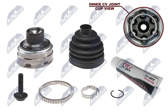 Gelenksatz, Antriebswelle radseitig Vorderachse links Vorderachse rechts NTY NPZ-AU-055 Bild Gelenksatz, Antriebswelle radseitig Vorderachse links Vorderachse rechts NTY NPZ-AU-055