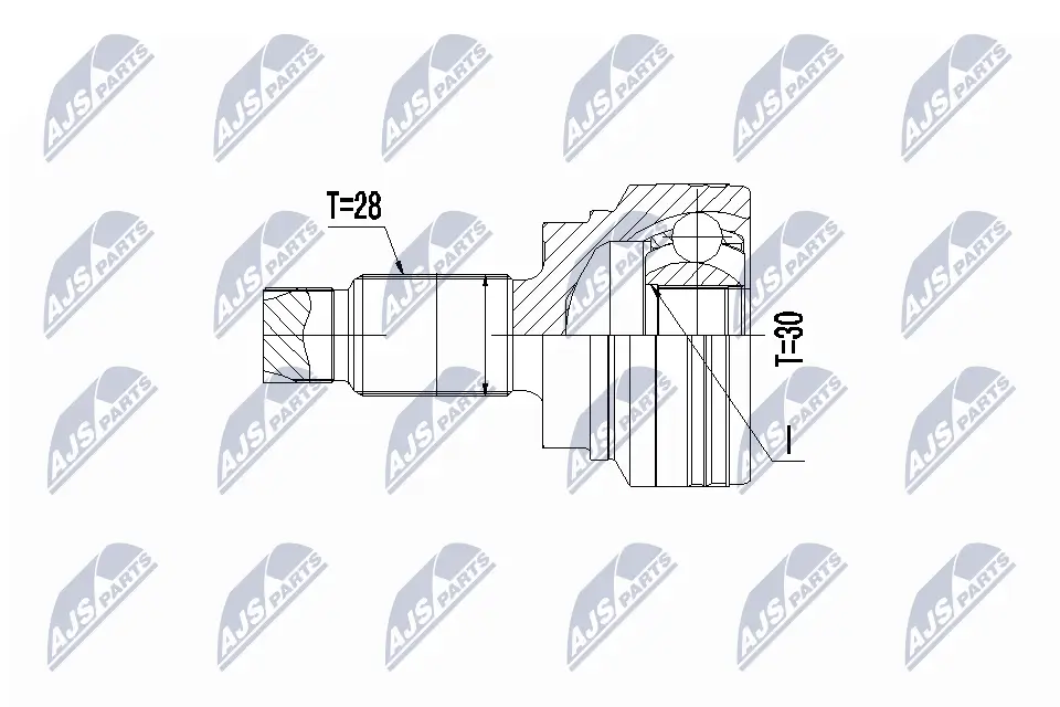 Gelenksatz, Antriebswelle Hinterachse links Hinterachse rechts NTY NPZ-BM-013