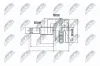 Gelenksatz, Antriebswelle radseitig NTY NPZ-CH-001