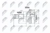 Gelenksatz, Antriebswelle radseitig NTY NPZ-CT-008
