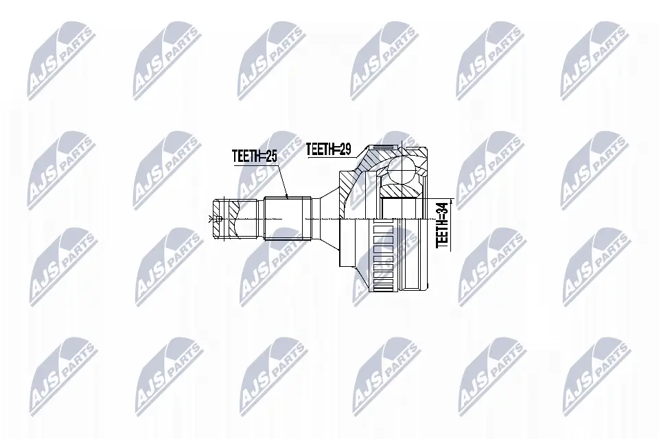 Gelenksatz, Antriebswelle Vorderachse links NTY NPZ-CT-009