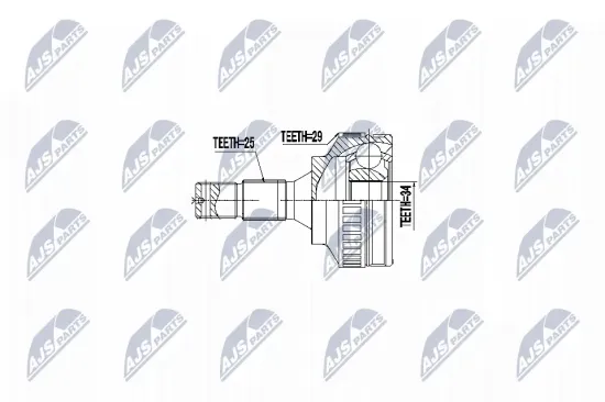 Gelenksatz, Antriebswelle Vorderachse links NTY NPZ-CT-009 Bild Gelenksatz, Antriebswelle Vorderachse links NTY NPZ-CT-009