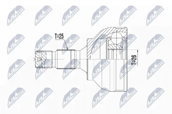 Gelenksatz, Antriebswelle radseitig NTY NPZ-CT-022 Bild Gelenksatz, Antriebswelle radseitig NTY NPZ-CT-022
