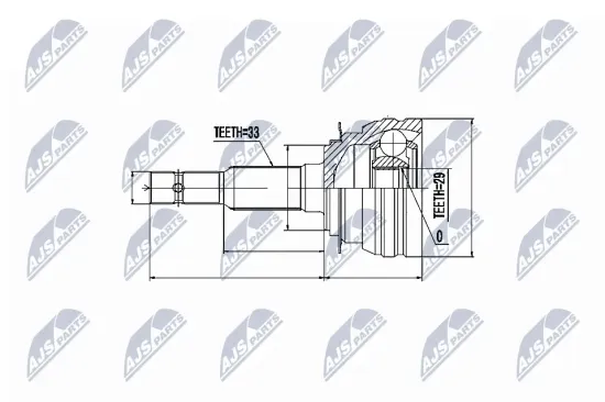 Gelenksatz, Antriebswelle radseitig NTY NPZ-DW-002 Bild Gelenksatz, Antriebswelle radseitig NTY NPZ-DW-002