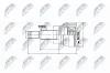 Gelenksatz, Antriebswelle radseitig Vorderachse NTY NPZ-DW-025 Bild Gelenksatz, Antriebswelle radseitig Vorderachse NTY NPZ-DW-025