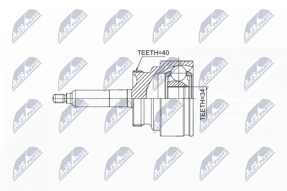Gelenksatz, Antriebswelle radseitig NTY NPZ-FR-031
