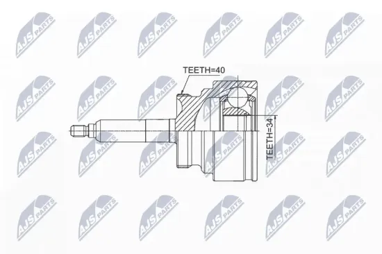 Gelenksatz, Antriebswelle radseitig NTY NPZ-FR-031 Bild Gelenksatz, Antriebswelle radseitig NTY NPZ-FR-031