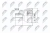 Gelenksatz, Antriebswelle radseitig NTY NPZ-FR-027