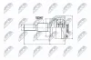 Gelenksatz, Antriebswelle Vorderachse links NTY NPZ-FR-049