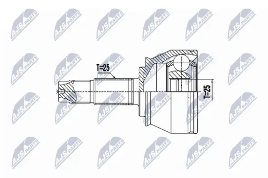 Gelenksatz, Antriebswelle Vorderachse rechts Vorderachse links Vorderachse links NTY NPZ-FT-056 Bild Gelenksatz, Antriebswelle Vorderachse rechts Vorderachse links Vorderachse links NTY NPZ-FT-056