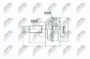 Gelenksatz, Antriebswelle radseitig NTY NPZ-HD-032