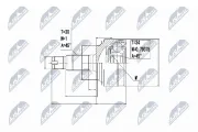 Gelenksatz, Antriebswelle Vorderachse links Vorderachse rechts NTY NPZ-HD-061