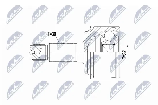 Gelenksatz, Antriebswelle Vorderachse radseitig NTY NPZ-HD-066 Bild Gelenksatz, Antriebswelle Vorderachse radseitig NTY NPZ-HD-066