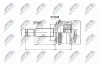Gelenksatz, Antriebswelle Vorderachse rechts Vorderachse links NTY NPZ-HY-502 Bild Gelenksatz, Antriebswelle Vorderachse rechts Vorderachse links NTY NPZ-HY-502