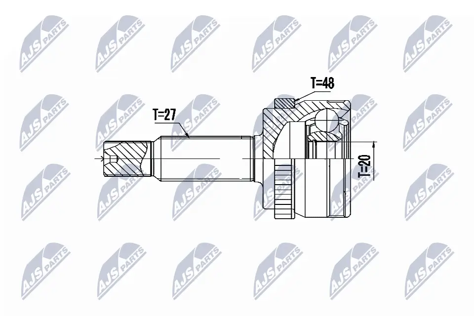 Gelenksatz, Antriebswelle Hinterachse NTY NPZ-HY-550