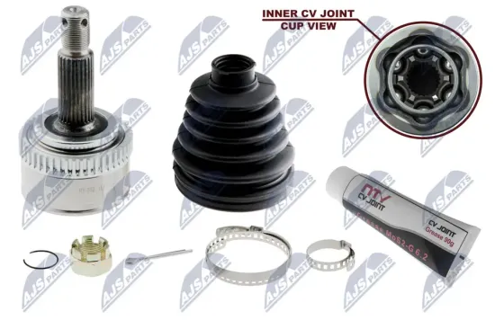 Gelenksatz, Antriebswelle radseitig Vorderachse rechts getriebeseitig NTY NPZ-HY-552 Bild Gelenksatz, Antriebswelle radseitig Vorderachse rechts getriebeseitig NTY NPZ-HY-552