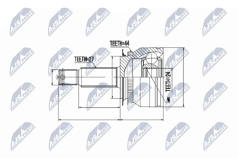 Gelenksatz, Antriebswelle radseitig NTY NPZ-KA-305