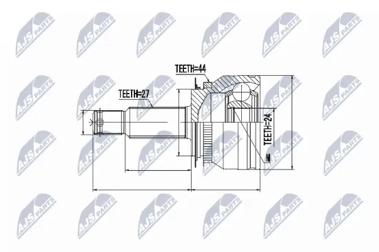 Gelenksatz, Antriebswelle radseitig NTY NPZ-KA-305 Bild Gelenksatz, Antriebswelle radseitig NTY NPZ-KA-305