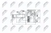 Gelenksatz, Antriebswelle Vorderachse radseitig NTY NPZ-KA-358 Bild Gelenksatz, Antriebswelle Vorderachse radseitig NTY NPZ-KA-358