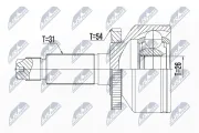 Gelenksatz, Antriebswelle Vorderachse radseitig NTY NPZ-KA-365