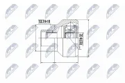 Gelenksatz, Antriebswelle radseitig NTY NPZ-LR-001
