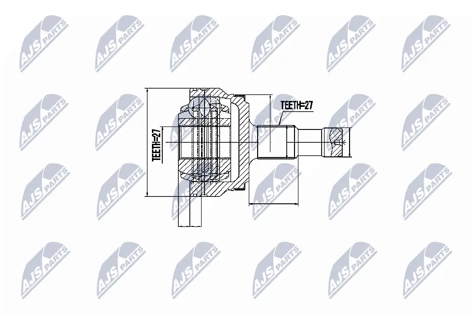 Gelenksatz, Antriebswelle Hinterachse radseitig NTY NPZ-ME-017