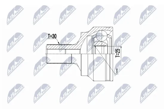 Gelenksatz, Antriebswelle Vorderachse rechts Vorderachse links NTY NPZ-ME-021 Bild Gelenksatz, Antriebswelle Vorderachse rechts Vorderachse links NTY NPZ-ME-021