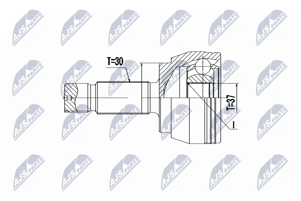 Gelenksatz, Antriebswelle Vorderachse rechts Vorderachse links NTY NPZ-ME-025