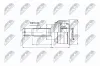 Gelenksatz, Antriebswelle Vorderachse radseitig NTY NPZ-ME-012 Bild Gelenksatz, Antriebswelle Vorderachse radseitig NTY NPZ-ME-012
