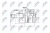 Gelenksatz, Antriebswelle Vorderachse links getriebeseitig NTY NPZ-MS-006 Bild Gelenksatz, Antriebswelle Vorderachse links getriebeseitig NTY NPZ-MS-006