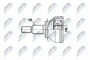 Gelenksatz, Antriebswelle Vorderachse radseitig NTY NPZ-MZ-059