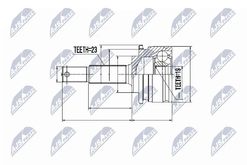 Gelenksatz, Antriebswelle radseitig NTY NPZ-NS-036