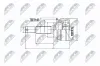 Gelenksatz, Antriebswelle radseitig NTY NPZ-NS-036