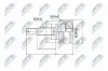 Gelenksatz, Antriebswelle radseitig NTY NPZ-NS-039 Bild Gelenksatz, Antriebswelle radseitig NTY NPZ-NS-039