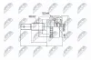 Gelenksatz, Antriebswelle radseitig NTY NPZ-NS-059