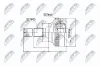 Gelenksatz, Antriebswelle radseitig NTY NPZ-PE-018 Bild Gelenksatz, Antriebswelle radseitig NTY NPZ-PE-018