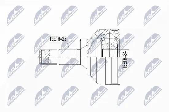 Gelenksatz, Antriebswelle Vorderachse rechts Vorderachse links NTY NPZ-PE-030 Bild Gelenksatz, Antriebswelle Vorderachse rechts Vorderachse links NTY NPZ-PE-030