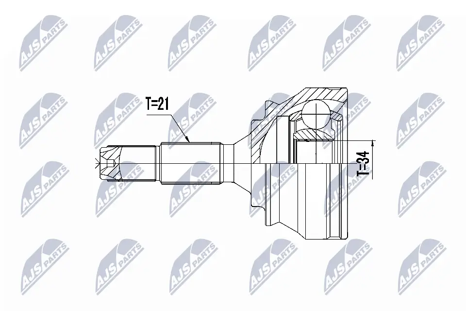 Gelenksatz, Antriebswelle Vorderachse rechts Vorderachse links NTY NPZ-PE-032