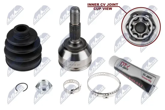 Gelenksatz, Antriebswelle Vorderachse links Vorderachse rechts radseitig NTY NPZ-PE-036 Bild Gelenksatz, Antriebswelle Vorderachse links Vorderachse rechts radseitig NTY NPZ-PE-036