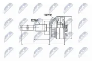 Gelenksatz, Antriebswelle radseitig NTY NPZ-PL-003