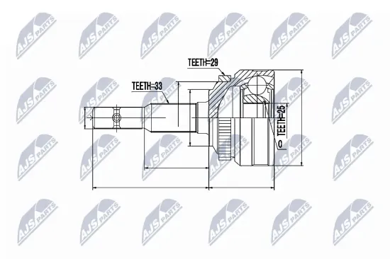 Gelenksatz, Antriebswelle radseitig NTY NPZ-PL-003 Bild Gelenksatz, Antriebswelle radseitig NTY NPZ-PL-003